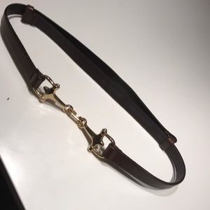 Landes  leather equestrian belt  small NWOT